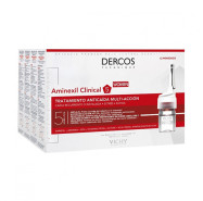 Dercos Ampolas Aminexil Clinical Mulher x42 Promo 33% Grátis