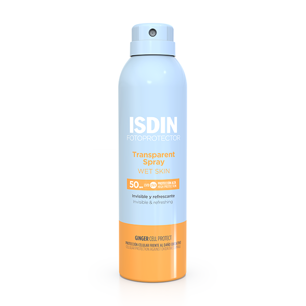 ISDIN Fotoprotector Transparent Spray WET SKIN SPF50 250mL - Protetor solar corporal