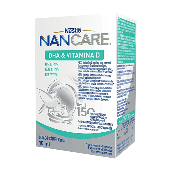 Nancare DHA Vitamina D Gotas 10mL