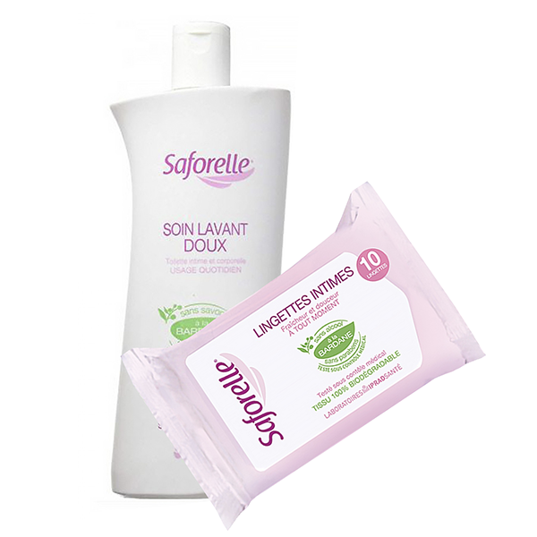 Saforelle Solução Lavagem Íntima 250mL Oferta 10 toalhetes